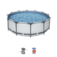 Bestway 56260 BW Каркасный бассейн Steel Pro Max 366х100см, 9150л, фил.-насос 2006л/ч Bestway 56260 BW Каркасный бассейн Steel Pro Max 366х100см, 9150л, фил.-насос 2006л/ч