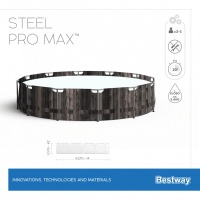 Bestway 5614Z BW Каркасный бассейн Steel Pro Max 427х107см, 13030л, фил.-насос 3028л/ч, лестница, тент Bestway 5614Z BW Каркасный бассейн Steel Pro Max 427х107см, 13030л, фил.-насос 3028л/ч, лестница, тент