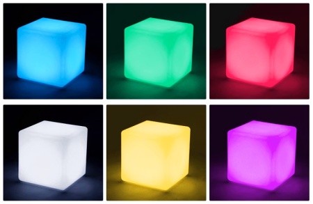 Светильник Куб 30 питание от сети 220В, RGB