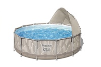 Bestway 561FY BW Каркасный бассейн Steel Pro Max 396x107см, 11133 л, фил.-нас. 2006 л\ч, лестн, тент, навес Bestway 561FY BW Каркасный бассейн Steel Pro Max 396x107см, 11133 л, фил.-нас. 2006 л\ч, лестн, тент, навес