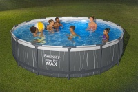 Bestway 561GD BW Каркасный бассейн Steel Pro Max 457x107 см, 14970 л, фил.-нас. 3028 л\ч, лестн, тент, подсветка Bestway 561GD BW Каркасный бассейн Steel Pro Max 457x107 см, 14970 л, фил.-нас. 3028 л\ч, лестн, тент, подсветка